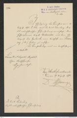 k.k. naturhistorisches Hofmuseum, Intendanzakten 1885-1896 (Hauer), Aktenzahl Z.560/1892, Seite 1